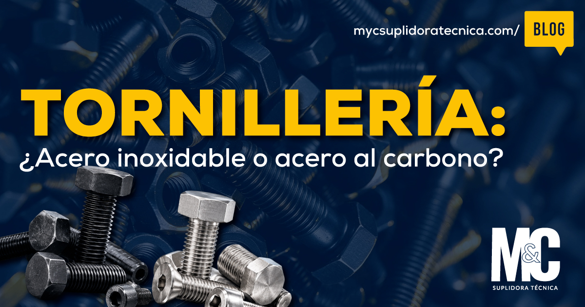 Tornillos de acero inoxidable o acero al carbono